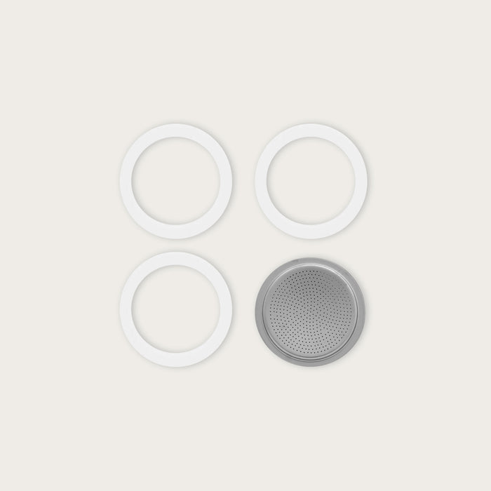 Bialetti Replacement Gasket and Filter Pack 3 Cup